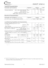 BTS611L1 E3128A Datasheet Page 3