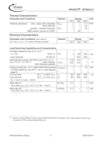 BTS621L1 E3128A Datasheet Page 3
