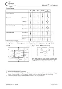 BTS621L1 E3128A Datasheet Page 7