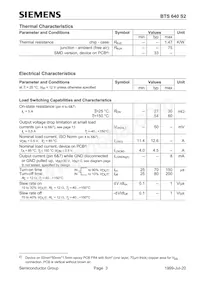 BTS640S2S Datasheet Page 3