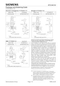 BTS640S2S Datasheet Page 14