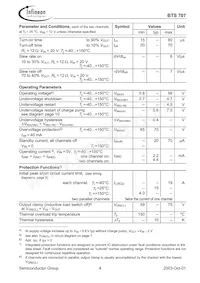 BTS707 Datasheet Page 4