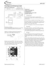 BTS707 Datasheet Pagina 12