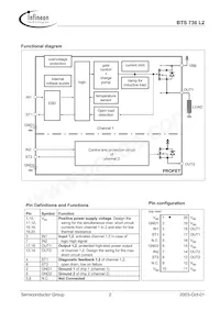 BTS736L2 Datasheet Page 2