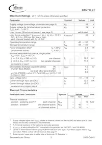 BTS736L2 Datasheet Page 3