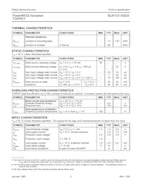 BUK101-50GS Datasheet Pagina 3