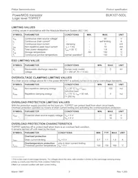 BUK107-50DL Datasheet Page 2