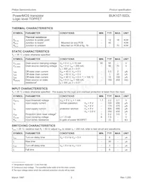 BUK107-50DL Datasheet Page 3