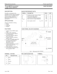 BUK108-50DL Datasheet Cover