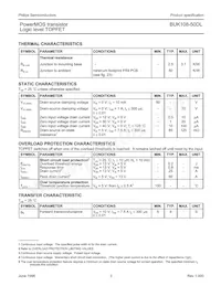 BUK108-50DL Datasheet Page 3