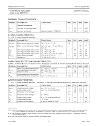 BUK110-50GL Datasheet Page 3