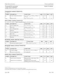 BUK110-50GL Datasheet Page 4