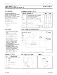BUK116-50L Datasheet Cover
