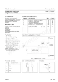 BUK117-50DL Datasheet Cover