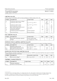 BUK117-50DL Datasheet Page 2