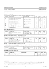 BUK119-50DL Datasheet Page 2