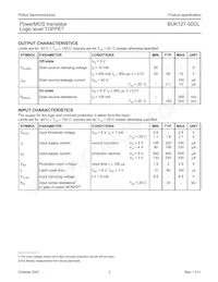 BUK127-50DL Datasheet Page 3