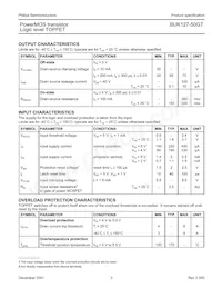 BUK127-50GT Datasheet Page 3
