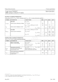 BUK128-50DL Datasheet Page 3