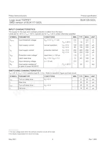 BUK128-50DL Datasheet Page 4