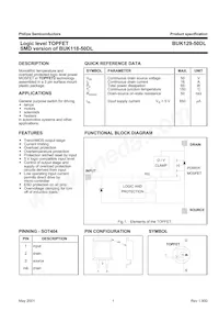 BUK129-50DL Datasheet Cover