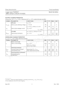 BUK130-50DL Datasheet Pagina 3