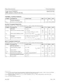 BUK135-50L Datasheet Page 3