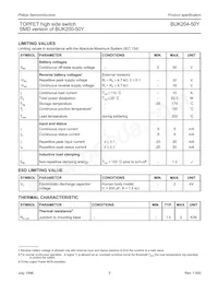 BUK204-50Y Datasheet Page 2