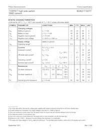 BUK217-50YT Datasheet Page 3