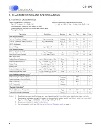 CS1500-FSZ Datasheet Page 4