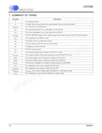 CS1500-FSZ Datasheet Page 12