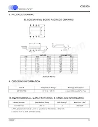 CS1500-FSZ Datasheet Pagina 13