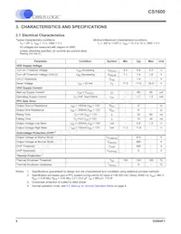 CS1600-FSZ Datasheet Page 4