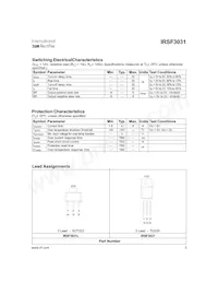 IRSF3031LTR Datasheet Page 3