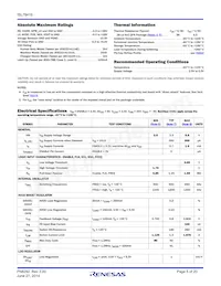 ISL78419ARZ-T Datasheet Page 5