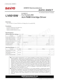 LV8018W-MPB-E Datasheet Cover