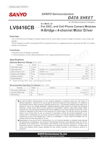 LV8416CB-TE-L-H數據表 封面