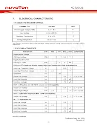 NCT3012S TR Datasheet Page 11