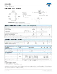 SI1865DL-T1-GE3 Datasheet Page 2