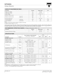 SIP4280ADT-3-T1-E3 Datasheet Page 2
