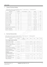 SSC2101S Datasheet Page 3
