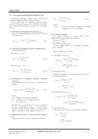 SSC2101S Datasheet Page 17