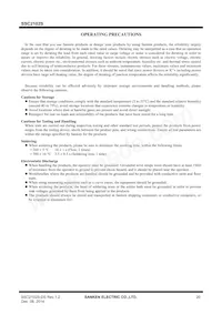 SSC2101S Datasheet Pagina 20