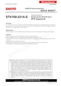 STK760-221A-E Datenblatt Cover