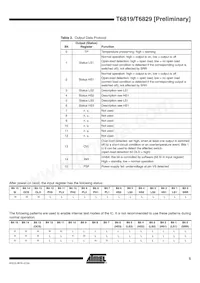 T6819-TBSY Datasheet Page 5