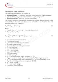 TCA3727NKLA1 Datasheet Page 22