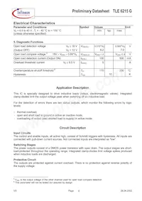 TLE6215G Datasheet Page 6