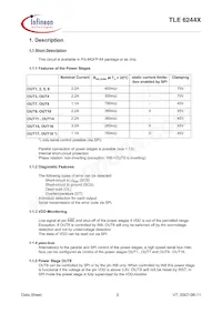 TLE6244XAQMA1 Datasheet Page 2