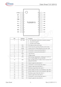 TLE6281GXUMA1 Datasheet Page 3