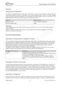 TLE6281GXUMA1 Datasheet Page 8